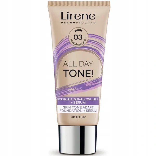 LIRENE All Day Tone! podkład do twarzy dopasowujący + serum 03 Nude 30ml