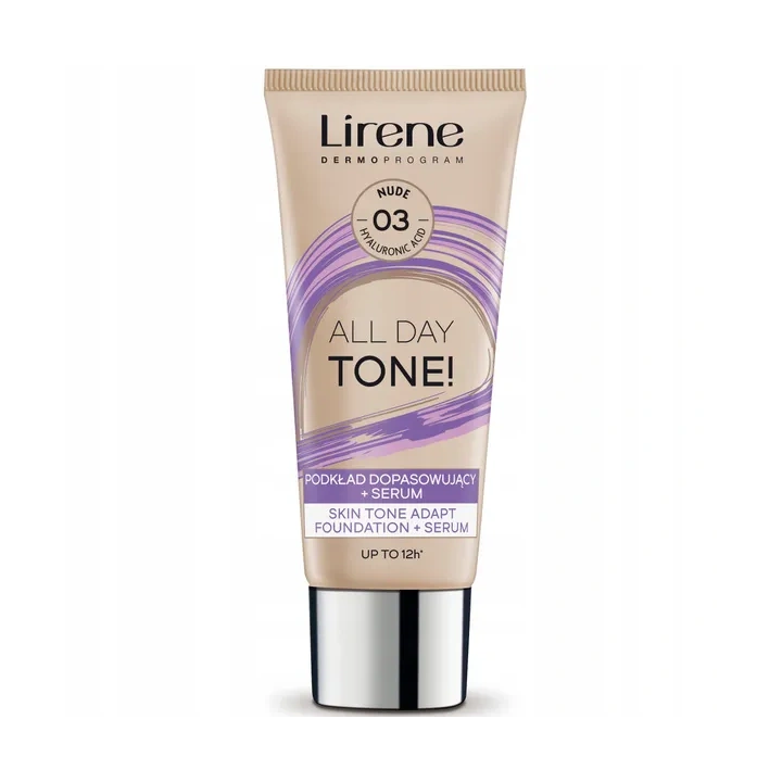LIRENE All Day Tone! podkład do twarzy dopasowujący + serum 03 Nude 30ml