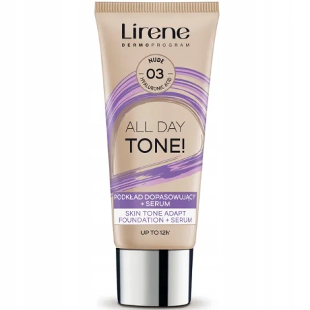LIRENE All Day Tone! podkład do twarzy dopasowujący + serum 03 Nude 30ml
