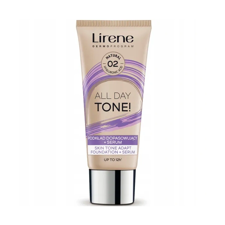 LIRENE All Day Tone! podkład do twarzy dopasowujący + serum 02 Natural 30ml