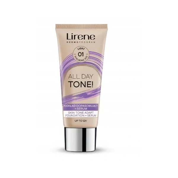 LIRENE All Day Tone! podkład do twarzy dopasowujący + serum 01 Light 30ml