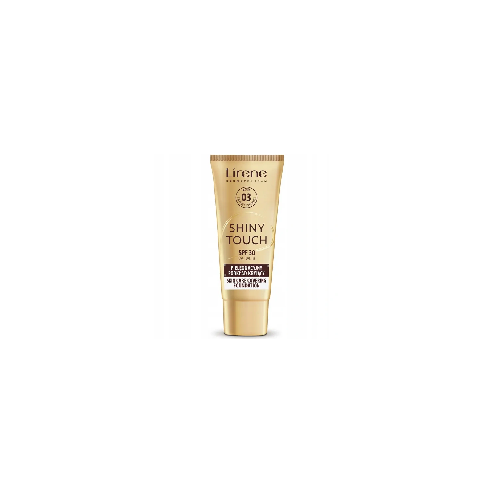 LIRENE Shiny Touch podkład do twarzy kryjący SPF30 03 Beige 30ml