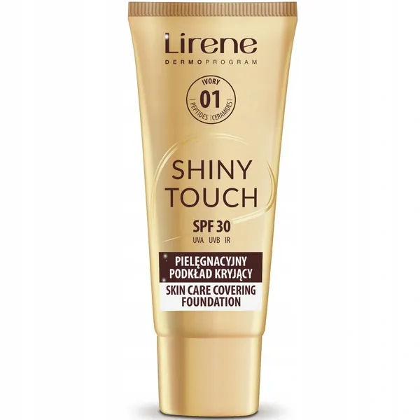 LIRENE Shiny Touch podkład do twarzy kryjący SPF30 01 Ivory 30ml