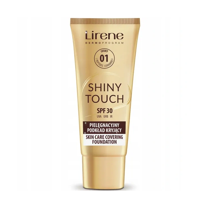 LIRENE Shiny Touch podkład do twarzy kryjący SPF30 01 Ivory 30ml