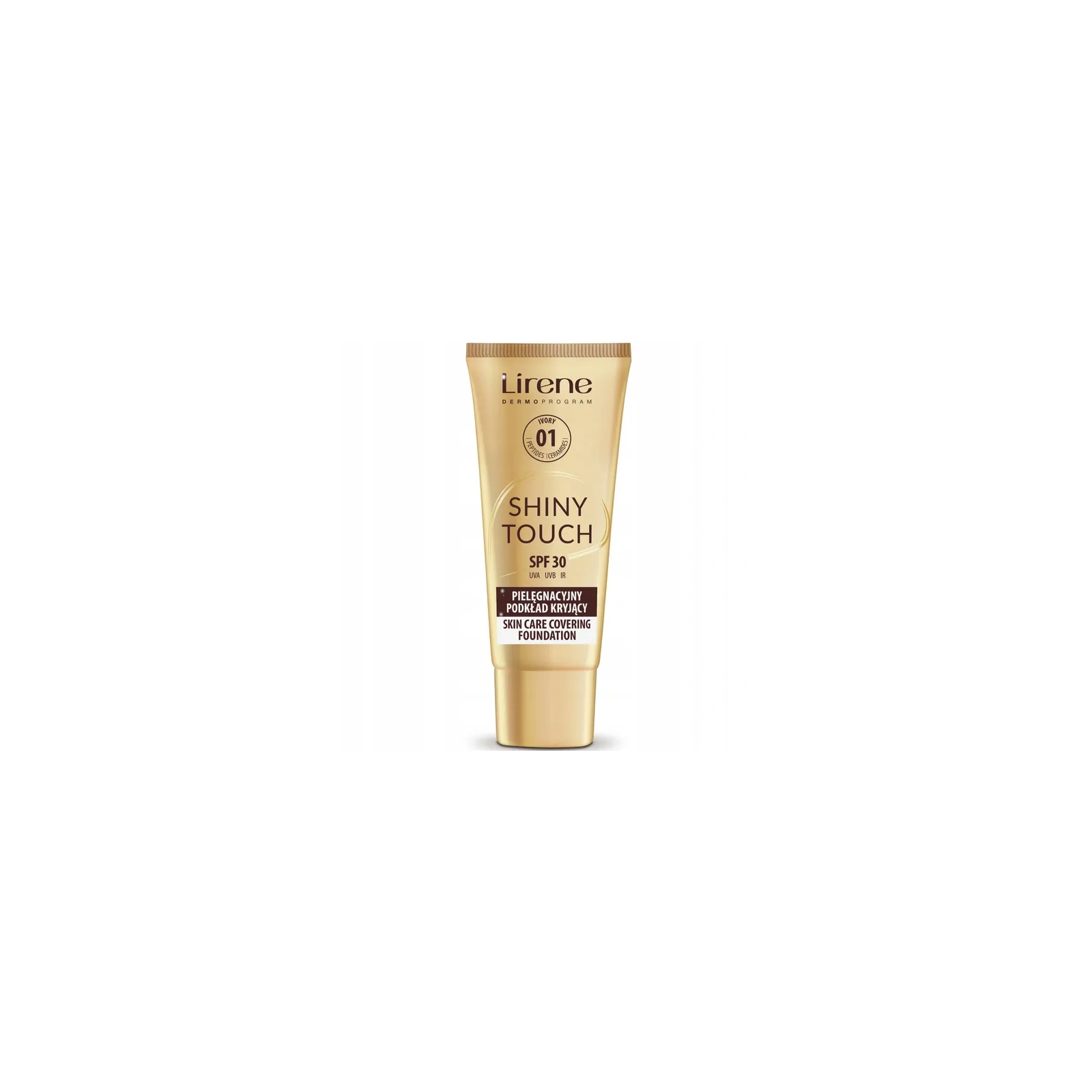 LIRENE Shiny Touch podkład do twarzy kryjący SPF30 01 Ivory 30ml