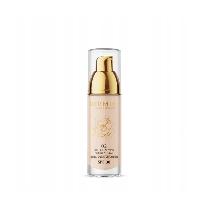DERMIKA Luxury Ceramides pielęgnacyjny podkład 4w1 SPF30 02 30ml