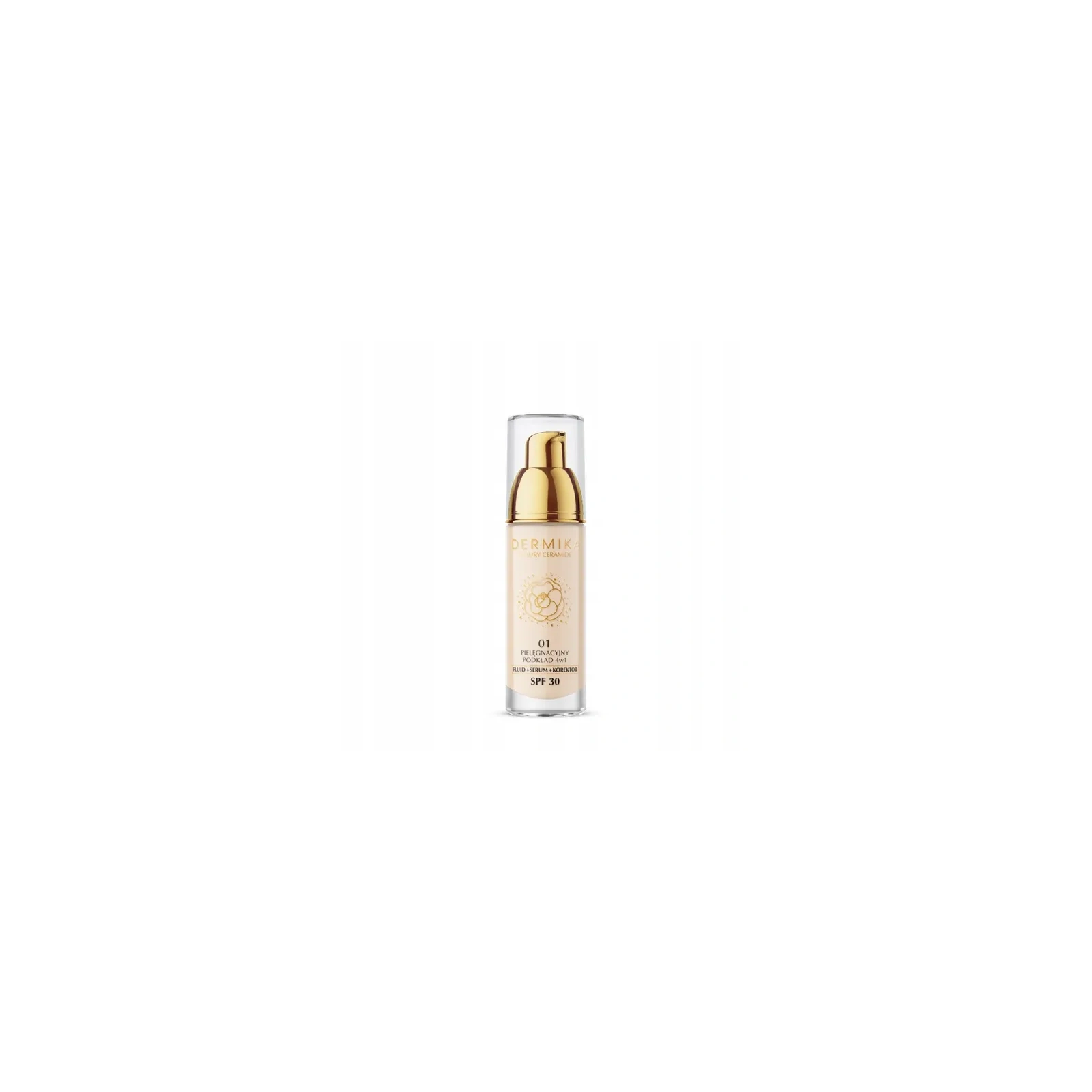 DERMIKA Luxury Ceramides pielęgnacyjny podkład 4w1 SPF30 01 30ml
