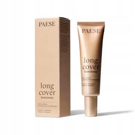 PAESE Long Cover Luminous rozświetlający podkład do twarzy 0.5 W Ivory 30ml