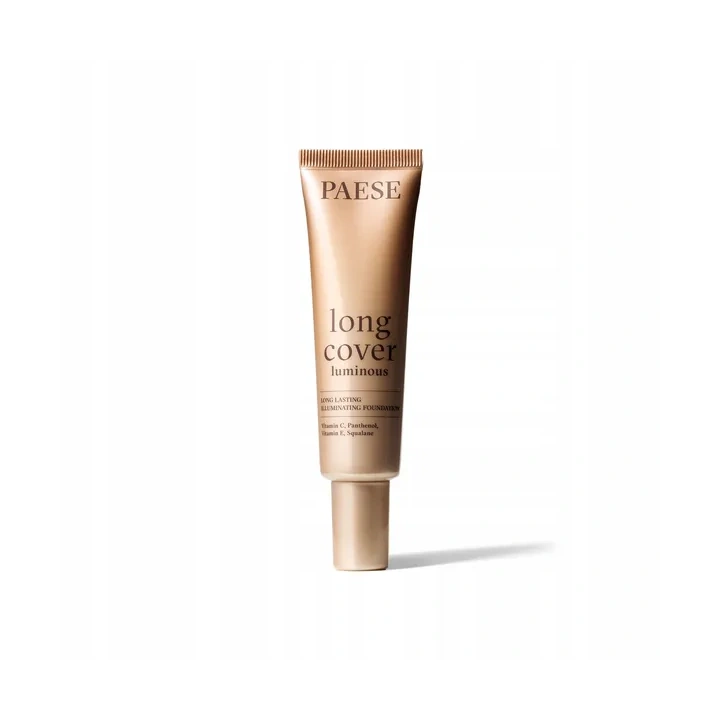 PAESE Long Cover Luminous rozświetlający podkład do twarzy 1.0 W Light Beige 30ml