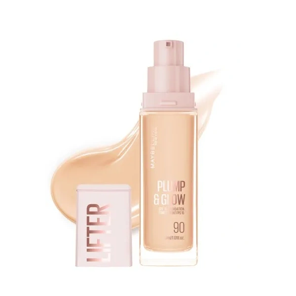 MAYBELLINE Lifter Plump&Glow podkład do twarzy rozświetlający 90 30ml