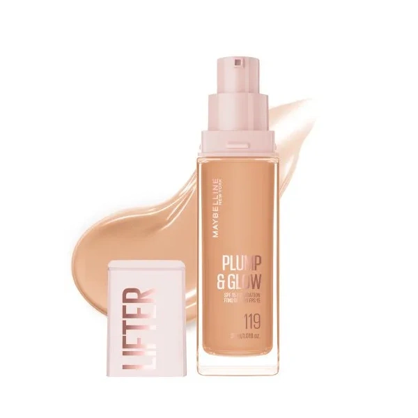 MAYBELLINE Lifter Plump&Glow podkład do twarzy rozświetlający 119 30ml
