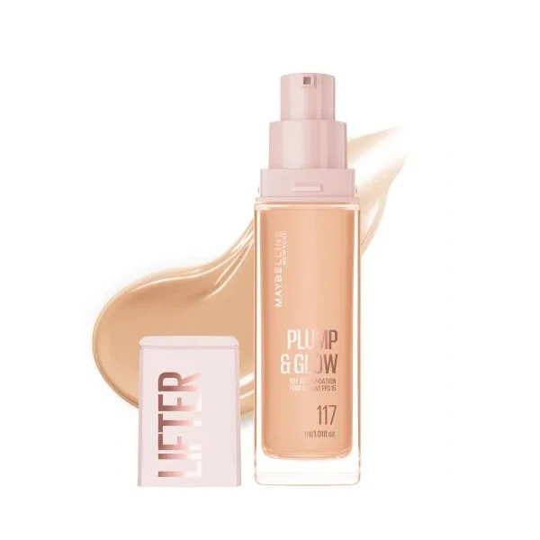 MAYBELLINE Lifter Plump&Glow podkład do twarzy rozświetlający 117 30ml