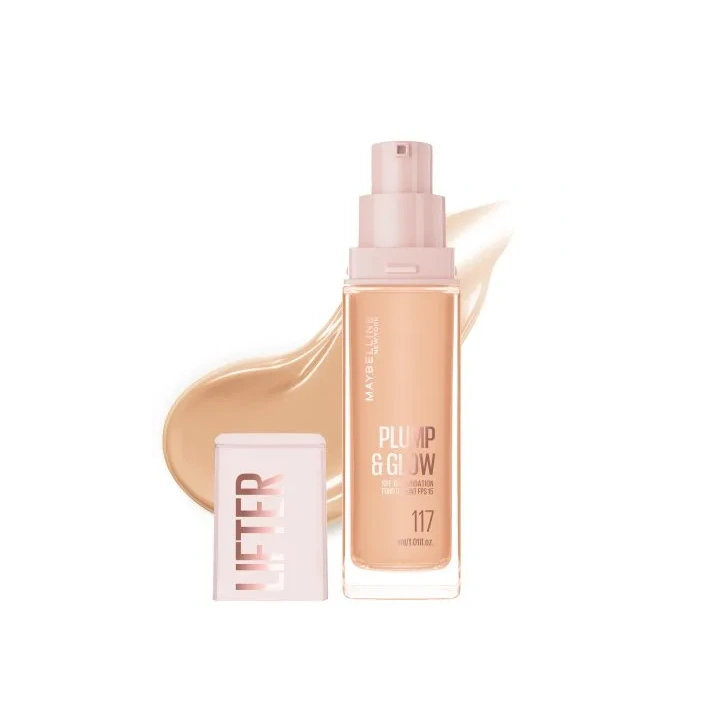 MAYBELLINE Lifter Plump&Glow podkład do twarzy rozświetlający 117 30ml