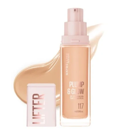 MAYBELLINE Lifter Plump&Glow podkład do twarzy rozświetlający 117 30ml