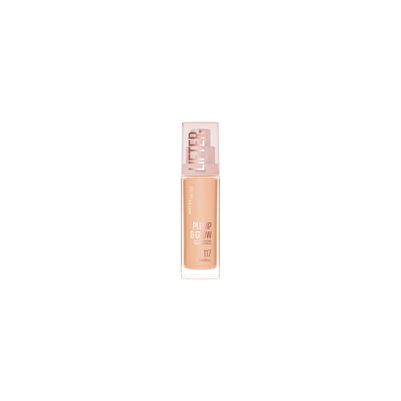 MAYBELLINE Lifter Plump&Glow podkład do twarzy rozświetlający 117 30ml