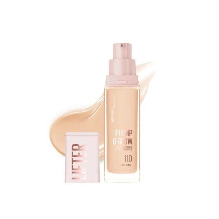 MAYBELLINE Lifter Plump&Glow podkład do twarzy rozświetlający 110 30ml