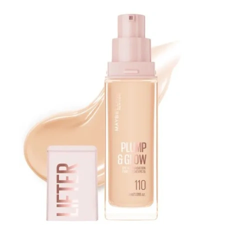 MAYBELLINE Lifter Plump&Glow podkład do twarzy rozświetlający 110 30ml