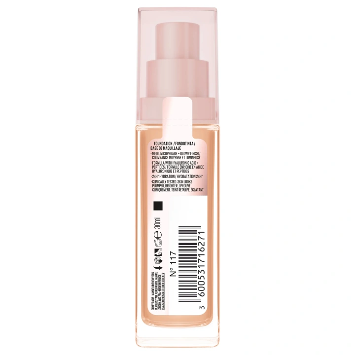 MAYBELLINE Lifter Plump&Glow podkład do twarzy rozświetlający 117 30ml