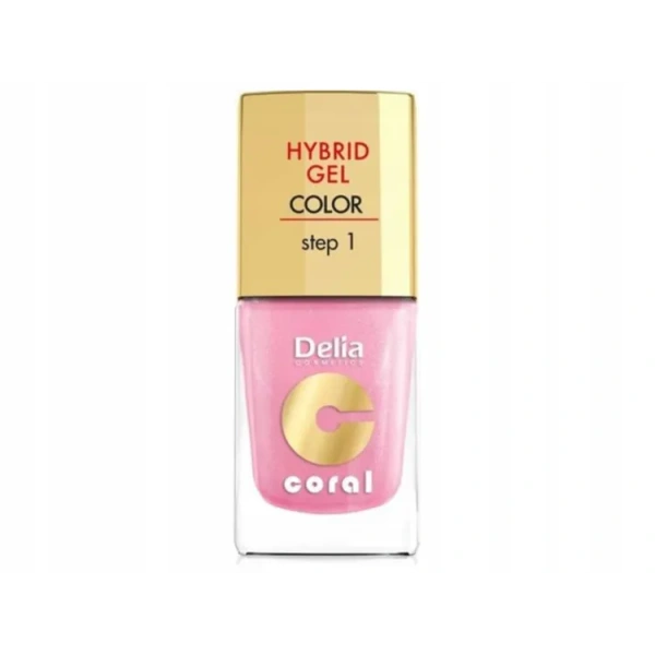 DELIA Coral Hybrid Gel hybrydowy lakier do paznokci 31 Perłowy Róż 11ml