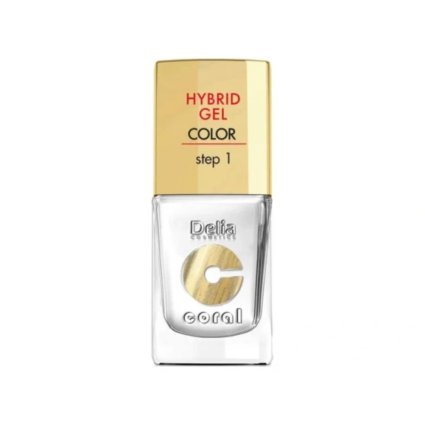 DELIA Coral Hybrid Gel hybrydowy lakier do paznokci 25 Biały 11ml