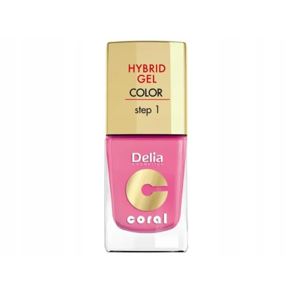 DELIA Coral Hybrid Gel hybrydowy lakier do paznokci 22 Landrynkowy Róż 11ml