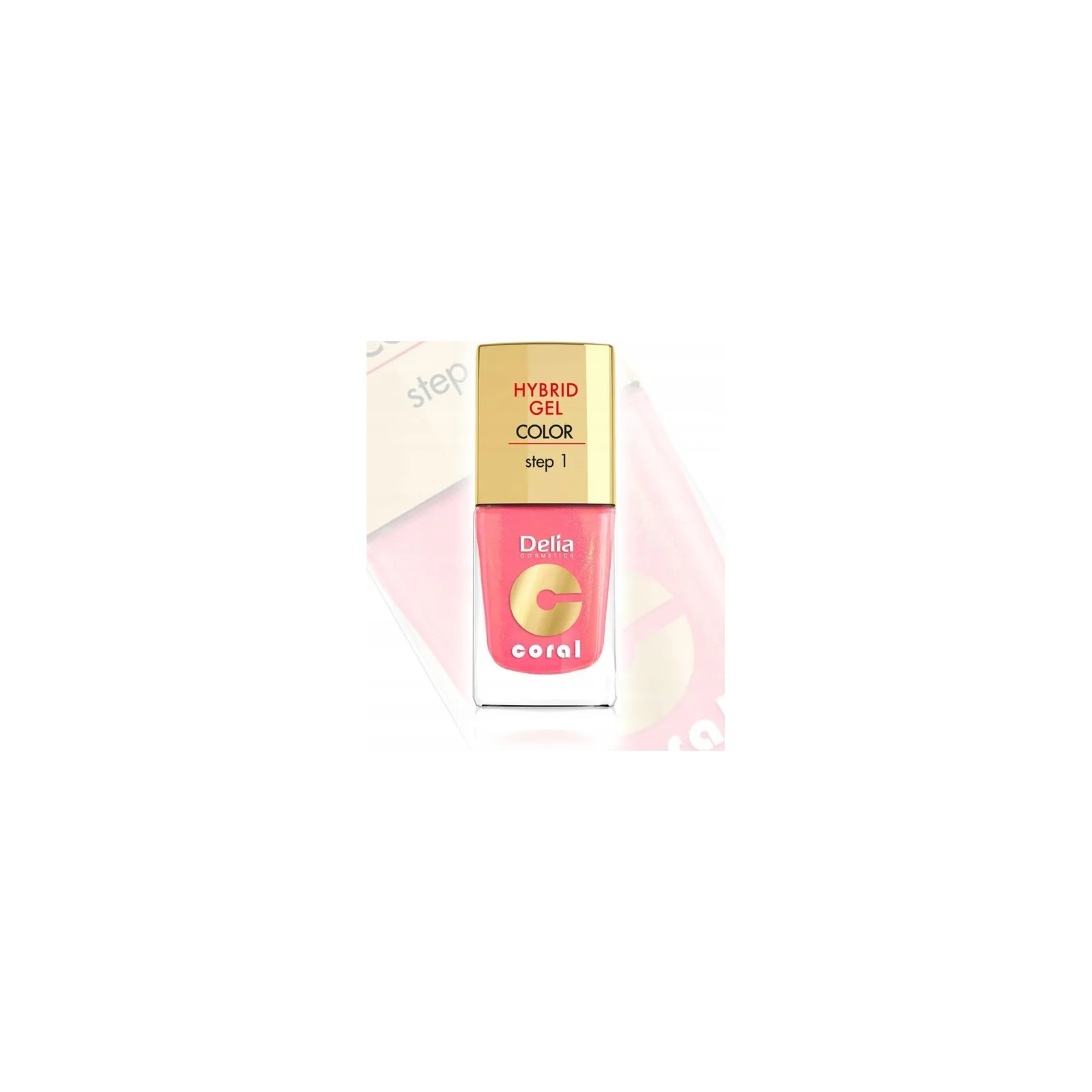 DELIA Coral Hybrid Gel hybrydowy lakier do paznokci 16 Ciepły Róż 11ml
