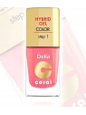 DELIA Coral Hybrid Gel hybrydowy lakier do paznokci 16 Ciepły Róż 11ml
