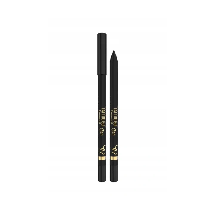 GOLDEN ROSE Tattoo Gel żelowa kredka do oczu WTP 101 czarna 1,2g 