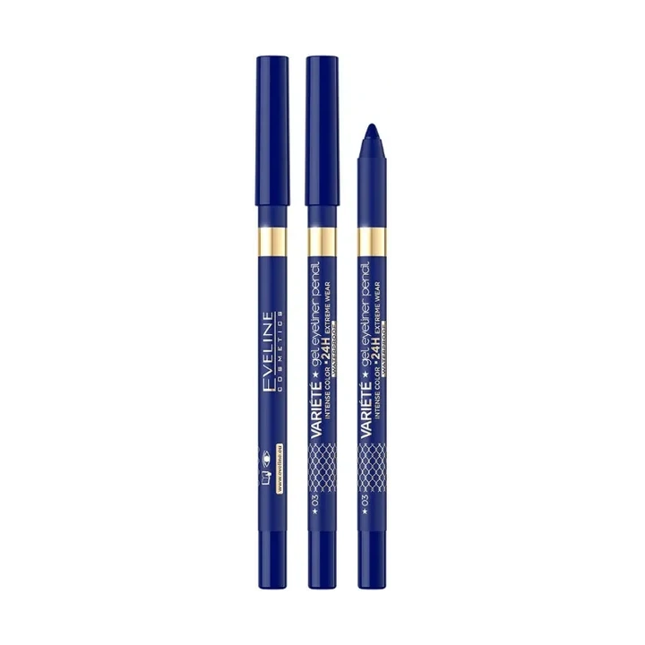 EVELINE Variete Gel Eyeliner Pencil żelowa kredka do oczu WTP 03 Blue 