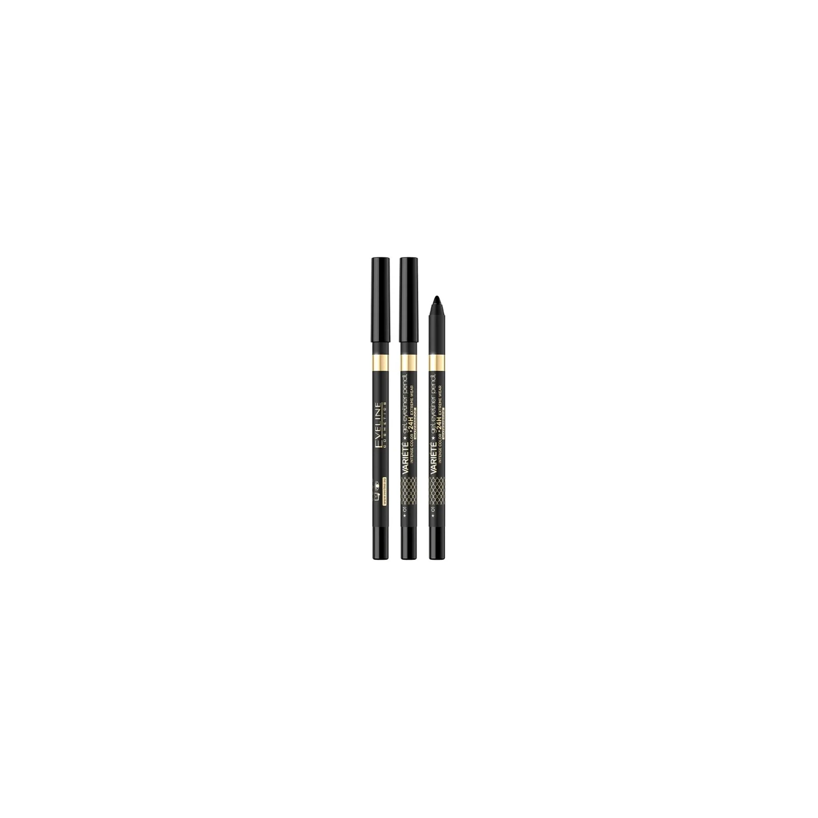 EVELINE Variete Gel Eyeliner Pencil żelowa kredka do oczu WTP 01 Pure Black