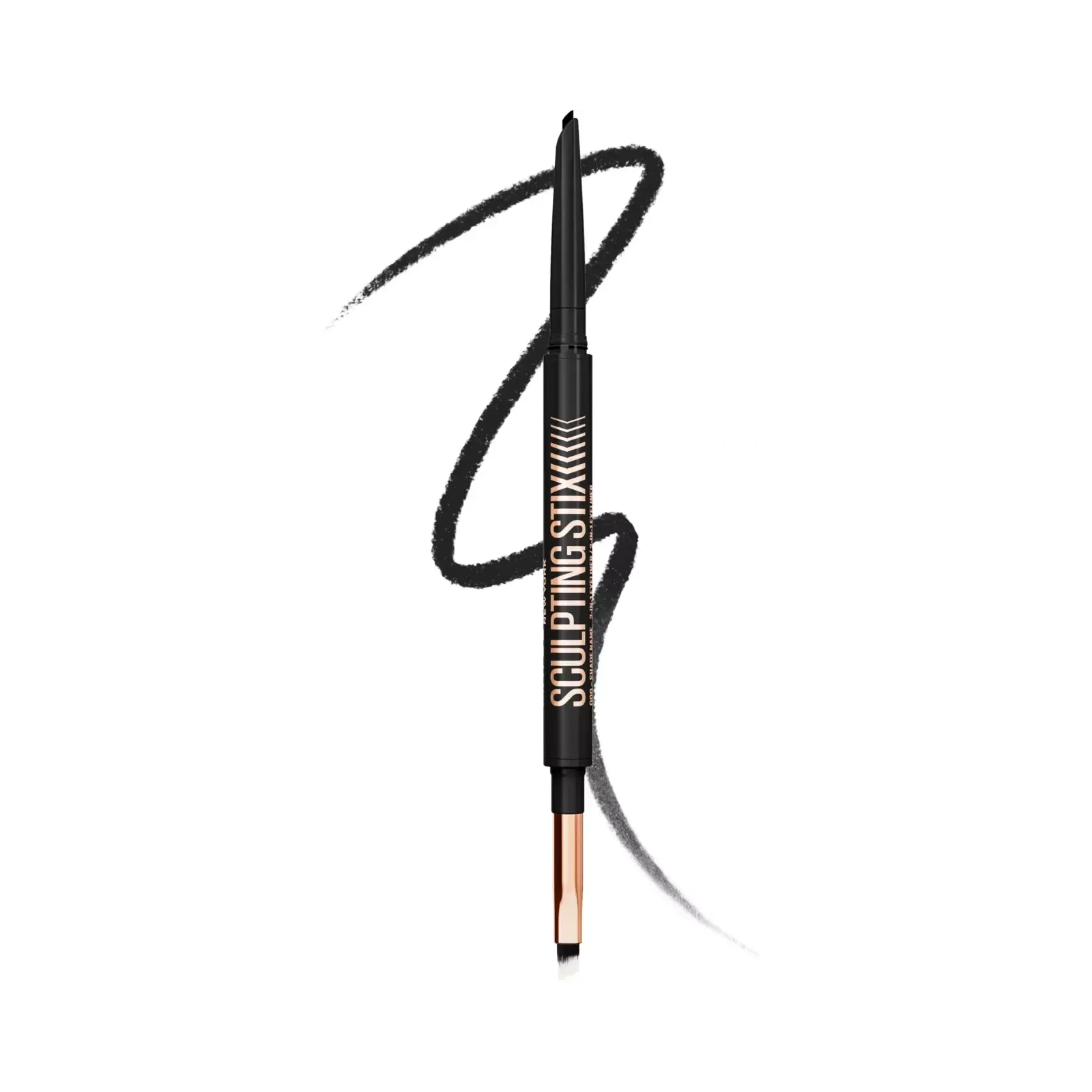 MAYBELLINE Sculpting Stix eyeliner i kredka do oczu 2w1 016 Black Blur 5,5g