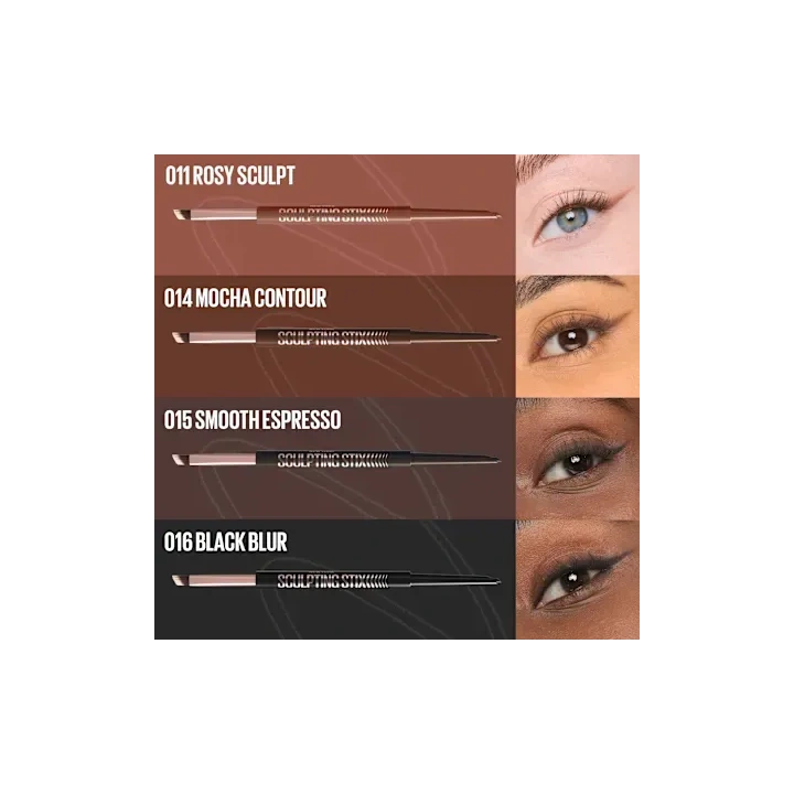 MAYBELLINE Sculpting Stix eyeliner i kredka do oczu 2w1 016 Black Blur 5,5g
