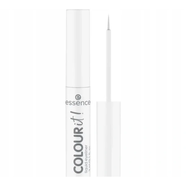 ESSENCE Colour It! Liquid eyeliner w pędzelku 02 White 3ml 