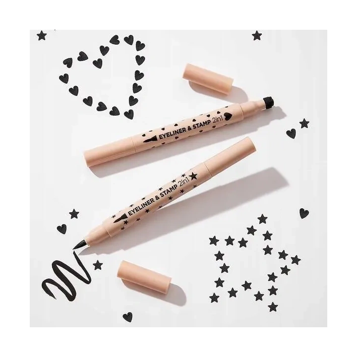 EVELINE Eyeliner & Stamp eyeliner ze stemplem w pisaku Gwiazdka 