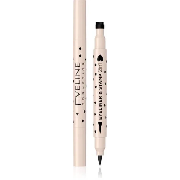 EVELINE Eyeliner & Stamp eyeliner ze stemplem w pisaku Serce 