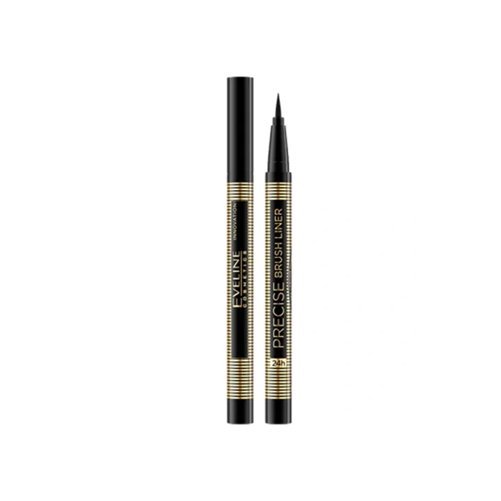 EVELINE Precise Brush Liner eyeliner z pędzelkiem Deep Black 2g