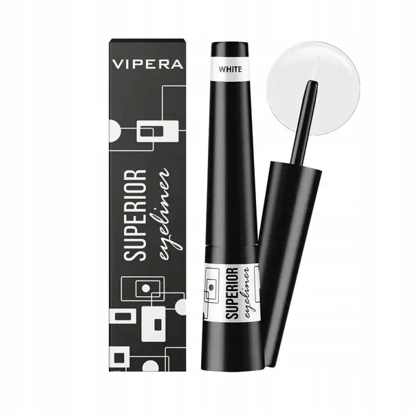 VIPERA Superior wodoodporny eyeliner do oczu 08 biały White 3ml