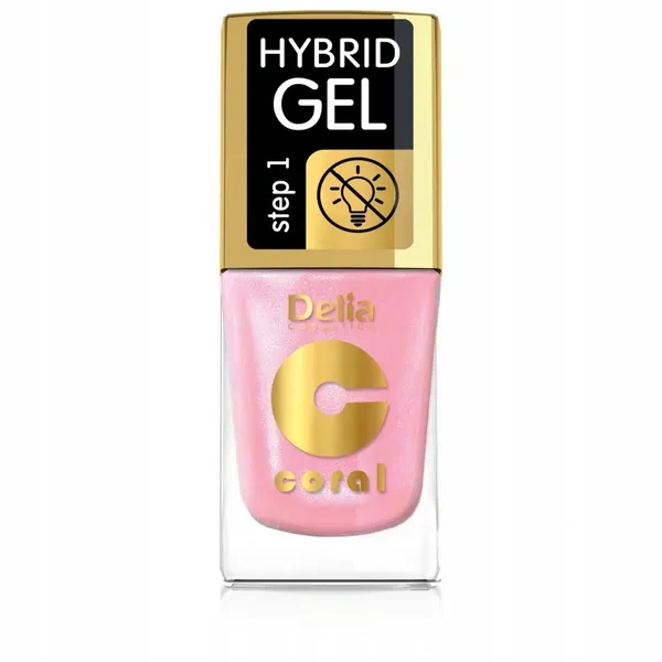 DELIA Coral Hybrid Gel hybrydowy lakier do paznokci 100 11ml