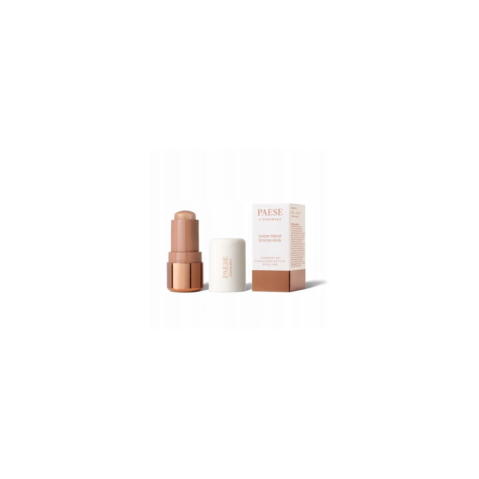 PAESE X Żurwaska Butter Blend masełkowy bronzer do twarzy w sztyfcie 01 Latte 6g