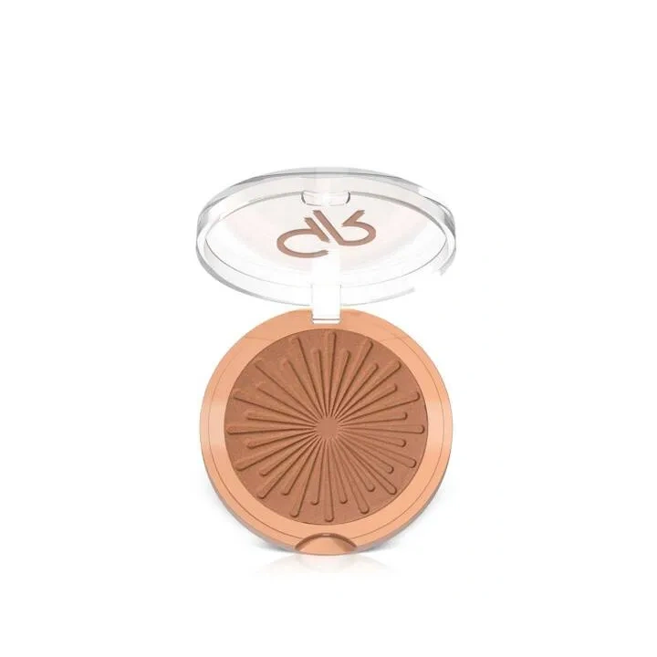 GOLDEN ROSE Sun Bright Bronzer Powder puder brązujący do twarzy 05 Warm Tan 12,5g 