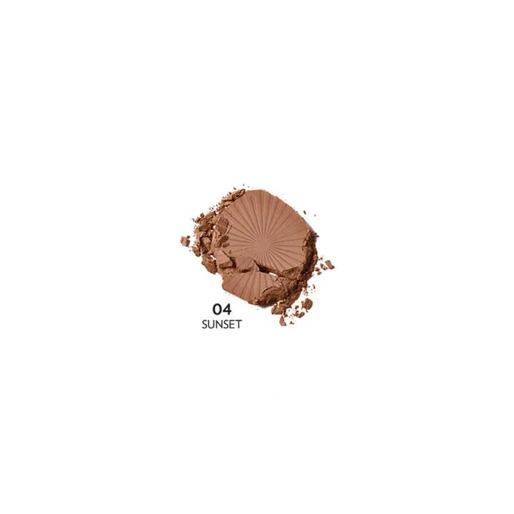 GOLDEN ROSE Sun Bright Bronzer Powder puder brązujący do twarzy 04 Sunset 12,5g 