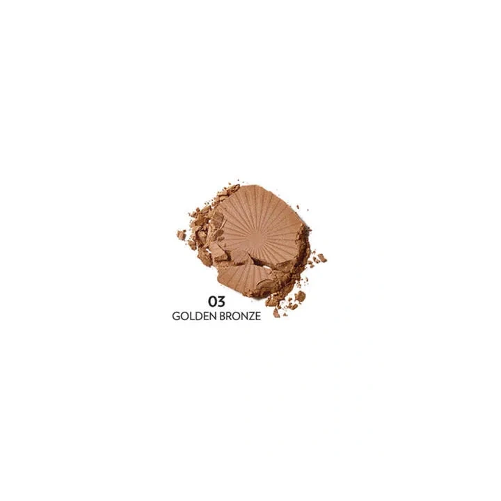GOLDEN ROSE Sun Bright Bronzer Powder puder brązujący do twarzy 03 Golden Bronze 12,5g 