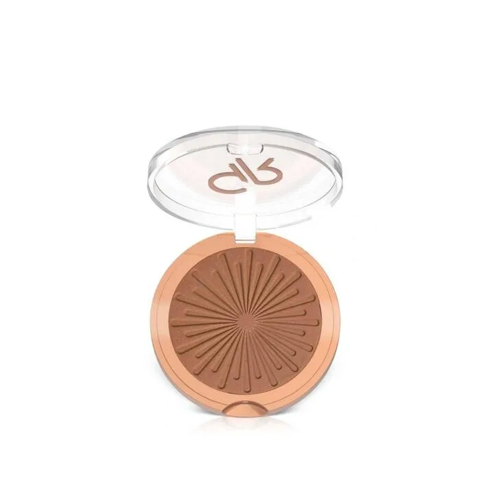 GOLDEN ROSE Sun Bright Bronzer Powder puder brązujący do twarzy 02 Sun City 12,5g 
