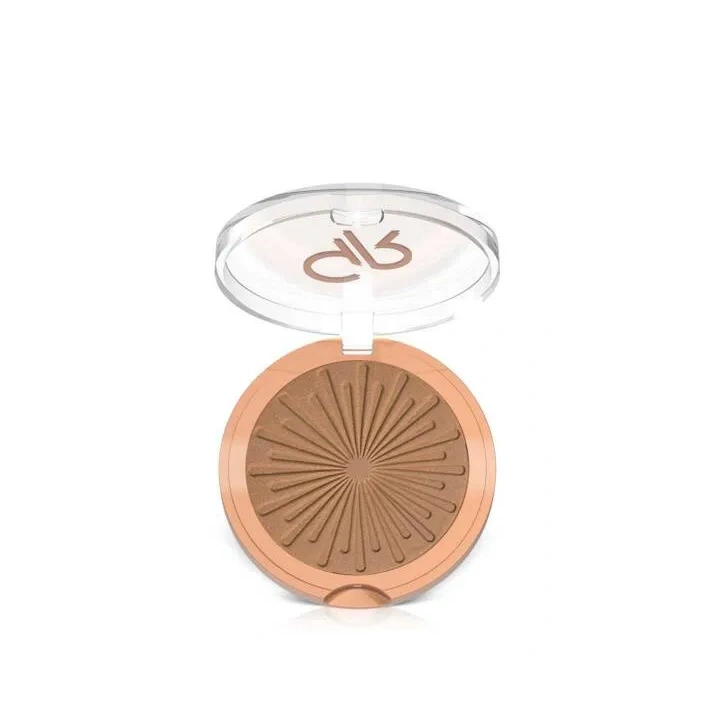 GOLDEN ROSE Sun Bright Bronzer Powder puder brązujący do twarzy 01 Sunglow 12,5g 