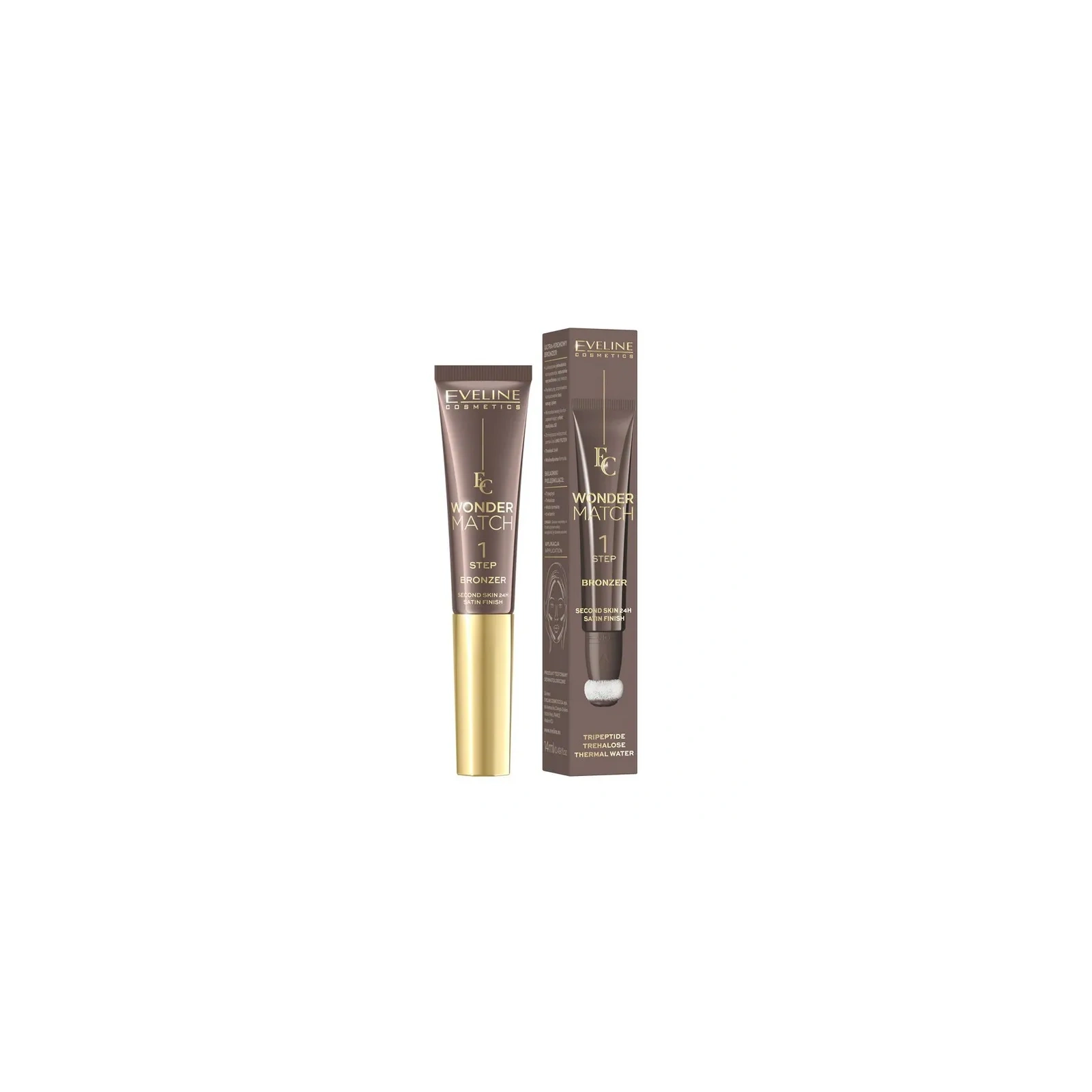 EVELINE Wonder Match kremowy bronzer do twarzy matowy 01 14ml