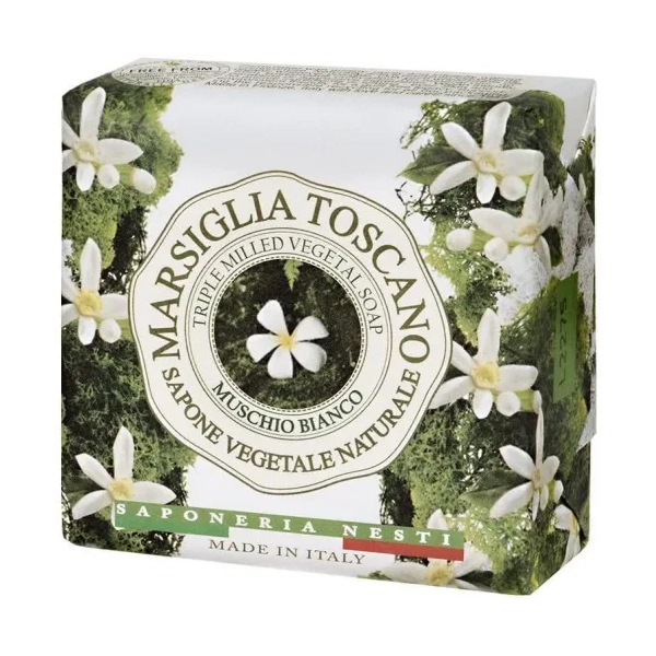 NESTI DANTE Marsiglia Toscano mydło w kostce Białe Piżmo 200g