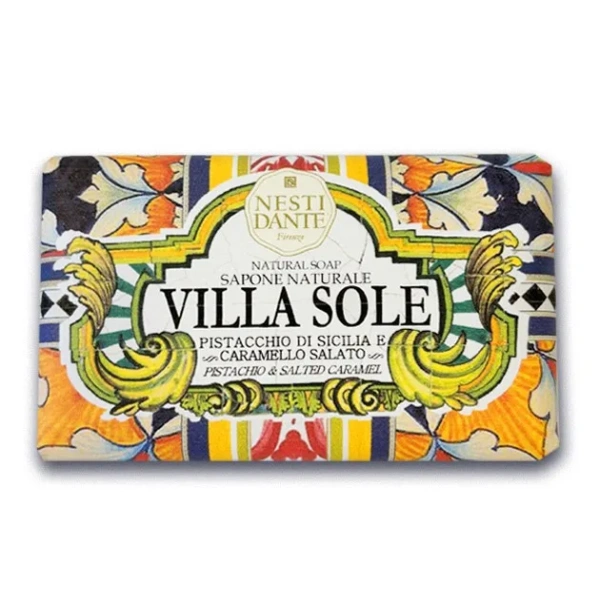 NESTI DANTE Villa Sole mydło w kostce Pistacchio di Sicilia e Caramello Salato 250g
