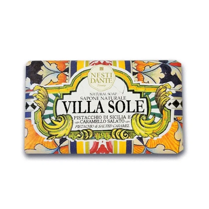NESTI DANTE Villa Sole mydło w kostce Pistacchio di Sicilia e Caramello Salato 250g