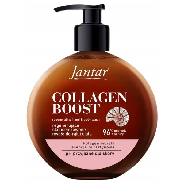 FARMONA Jantar mydło w płynie do rąk i ciała regenerujące Kolagen Boost 400ml