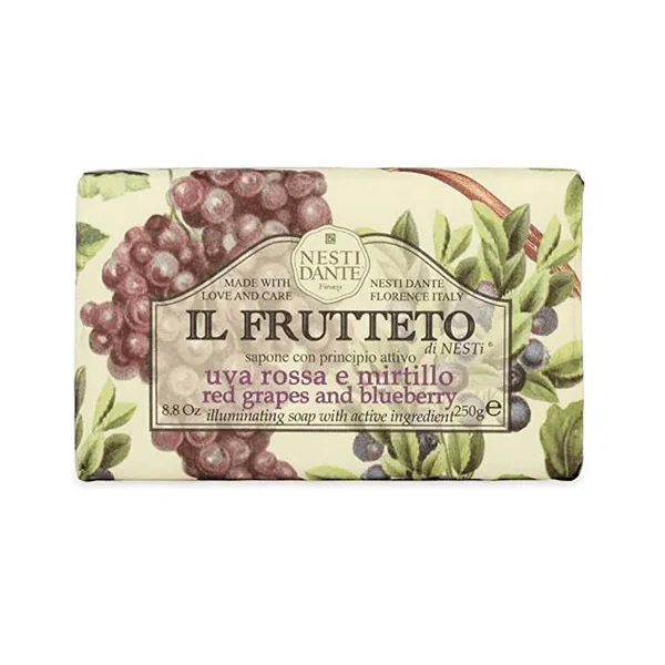 NESTI DANTE IL Frutteto mydło w kostce Czerwone Winogrona i Jagoda 250g